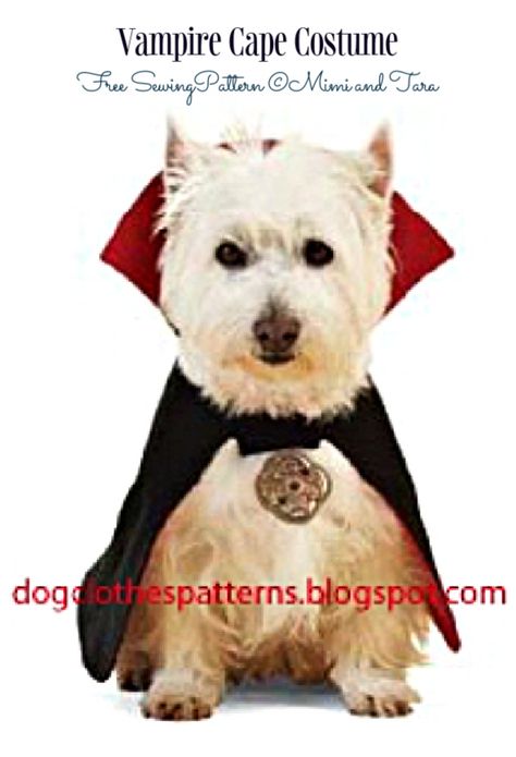 Last Minutes Halloween Dog Costume Free Sewing Patterns | Fabric Art DIY Dog Costume Pattern, Dog Costume Diy, Dog Shirt Pattern, Best Dog Costumes, Cat Hats, Dog Coat Pattern, Dog Tuxedo, Dog Sweater Pattern, Cape Pattern