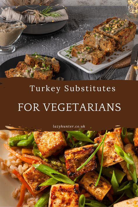 The transition to vegan can be difficult at times, especially if you haven’t been a vegetarian all your life. Make one of these turkey substitutes for vegetarians instead of turkey this Christmas and you’ll delight your entire family. #TurkeySubstitutesforVegetarians #turkeysubstitutes #vegetariansubstitutesforturkey #substitutesforturkey Vegetarian Turkey Alternative, Vegetarian Turkey, Tofu Turkey, Dinner Suggestions, Vegetarian Substitutes, Tasty Meals, Turkey Meat, Turkey Dinner, Vegetarian Options