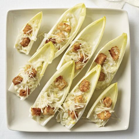 Mini Wedge Salad, Endive Appetizers, Grilled Squash, Creamy Spinach Dip, Grilling Guide, Chunky Guacamole, Wedge Salad, Caesar Salad Recipe, Smoked Cheese