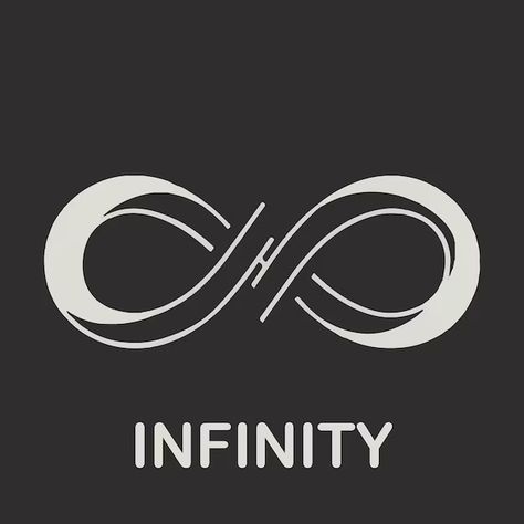 Abid_art | Freepik Eternity Sign, Infinity Symbol Design, Text Icon, Shape Vector, Text Icons, Infinity Sign, Logo Psd, Technology Icon, Creative Typography