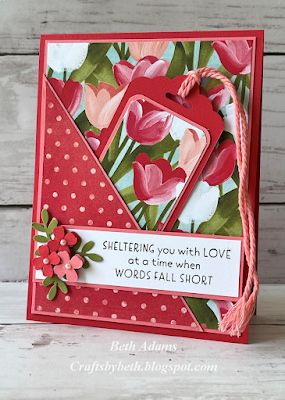 Stampin Up Card With Bookmark, Crafts By Beth, Cards With Flowers Cardmaking, Card With Bookmark, Bookmark Cards Detachable, Different Card Folds, Fancy Card Folds, Stampin Up Card Layouts, Bookmark Cards Ideas