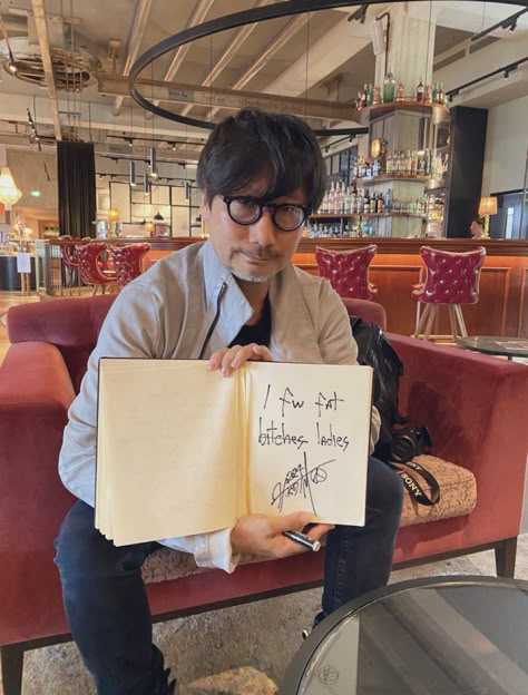 most normal hideo kojima moment I Wish Men Were Real, Persona Five, Home Feed, Hideo Kojima, Harry Core, So Weird, Match Me, Metal Gear Solid, New And Improved