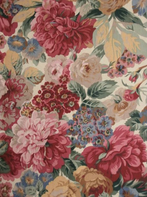 Placemat Patterns, Vintage Floral Wallpaper, Peony Roses, Sanderson Fabric, Chintz Fabric, Floral Textile, Vintage Floral Fabric, Vintage Floral Wallpapers, Victorian Flowers