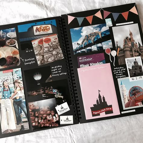 finally finished my disney world scrapbook so have some of my favourite pages . . . #disneyworld #disney #waltdisneyworld #florida #epcot…