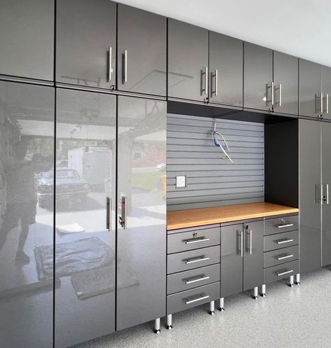 Ulti-MATE Grey Garage Cabinet System Garage Makeover Storage, Garage Organization Cabinets, Garage Cabinet Organization Ideas, Garage Storage Ideas Cabinets, Garage Cabinets Ikea, Cheap Garage Cabinets, Garage Cabinets Ideas, Garage Cabinets Organization, Garage Cupboards