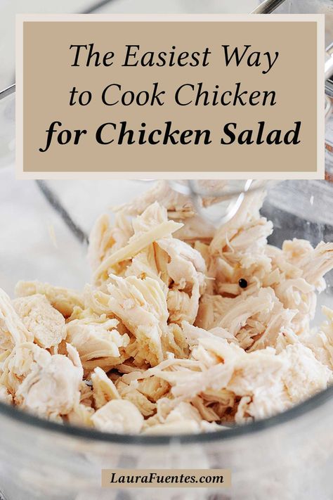 Learn the easiest (and BEST) method on how to cook chicken for a perfect chicken salad! Cook Chicken For Chicken Salad, Chicken For Chicken Salad, Ultimate Chicken Salad, Chicken Breast Salad, The Best Chicken Salad, Best Chicken Salad, Best Chicken Salad Recipe, Boiled Chicken Recipes, Homemade Chicken Salads