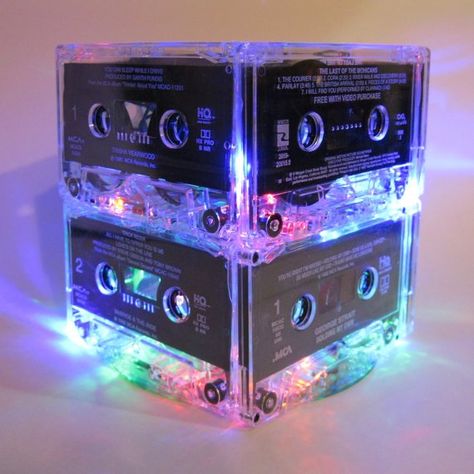 How to Throw a '90s-Themed Wedding Elvis Party, Music Themed Decor, Totally 80s, Lighted Centerpieces, 80's Party, 80s Theme Party, Mini Led Lights, Led Projects, 80s Party