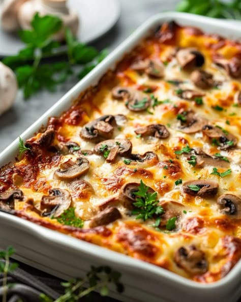 Casserole Dinners, Mushroom Side Dishes, Recipes Potato, Mushroom Casserole, Veggie Casserole, Mushroom Dish, Baked Vegetables, Easy Casserole Recipes, Veggie Dishes