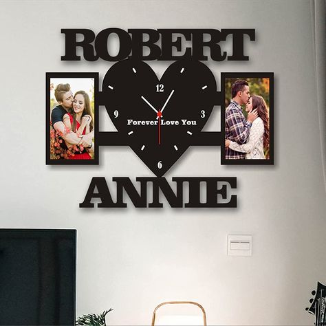 Personalized Basketball Clock Wall Sister Wedding Gift, Photo Gifts Diy, Hairdresser Gift, Custom Clocks, Retro Wall Clock, Christmas Material, Birthday Gifts For Husband, Vintage Wall Clock, Anniversary Gifts For Couples