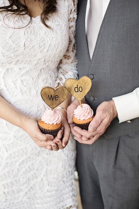 we do. Photography by Amie Reinholz Photography / amiereinholz.com Elopement Cupcakes, Pink Martini, Wedding Topper, Sister Wedding, Wedding Cupcakes, Wedding Planning Tips, Wedding Poses, Intimate Weddings, Wedding Pics