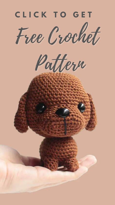 How To Crochet A Dog, Crochet Dog Free Pattern Amigurumi, Crochet Dog Amigurumi Free Pattern, Dog Free Crochet Pattern, Free Dog Crochet Patterns, Amigurumi Poodle Free Pattern, Crochet Puppy Pattern Free, Dog Crochet Free Pattern, Poodle Crochet Pattern Free