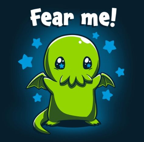 Cthulhu Tattoo, Nerdy Shirts, Cthulhu Mythos, Me Design, Cute Kawaii Animals, Kawaii Chibi, Cute Animal Pictures, Cute Chibi, Cthulhu