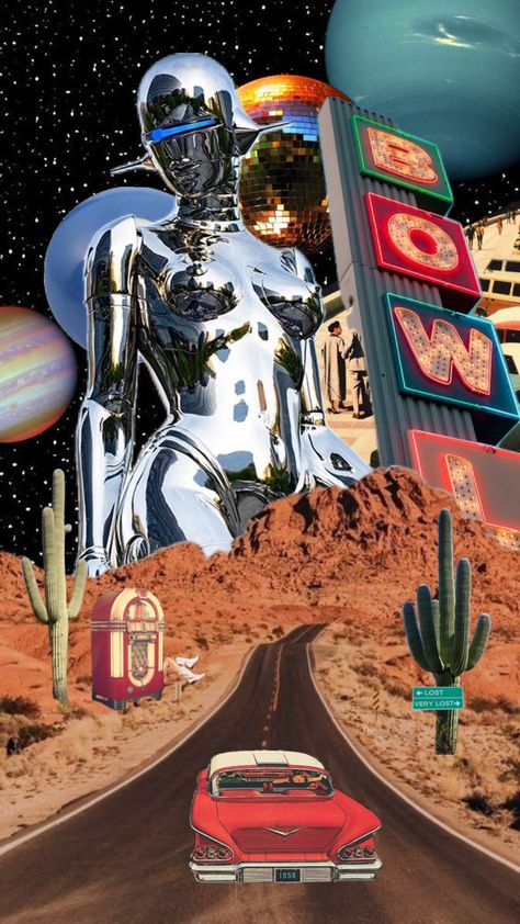 Pop Futurism, Ancient Futurism, Vintage Space Art, Vintage Futurism, Futurism Art, Retro Future, Psychadelic Art, Magazine Collage, Pop Art Wallpaper