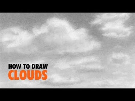 (48) How To Draw Realistic Clouds For Beginners - YouTube How To Draw Realistic, Draw Realistic, Cloud Drawing, Realistic Drawings, Easy Tutorial, To Draw, Step By Step, Drawings