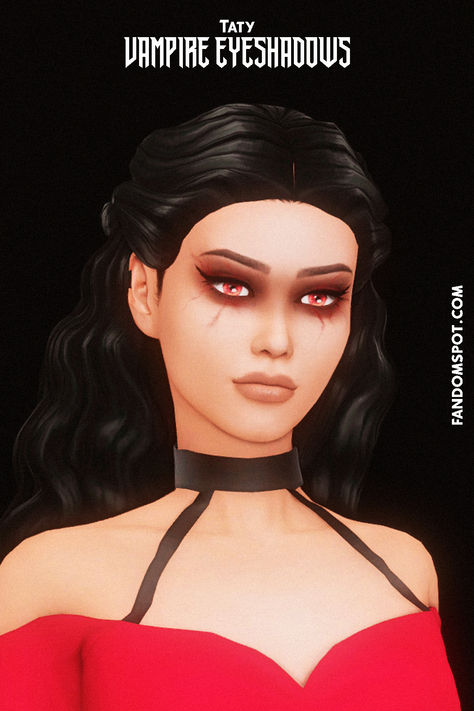 # 8 in our CC list of vampire makeup for The Sims 4! Vampire Cc Sims 4 Maxis Match, Vampire Mods Sims 4, Maxis Match Vampire Cc, Sims 4 Better Vampires Mod, Sims 4 Vampire Cc Clothes, Vampire Sims 4, Sims4 Vampire, Sims 4 Vampire Add On, Sims 4 Deadly Vampires Mod