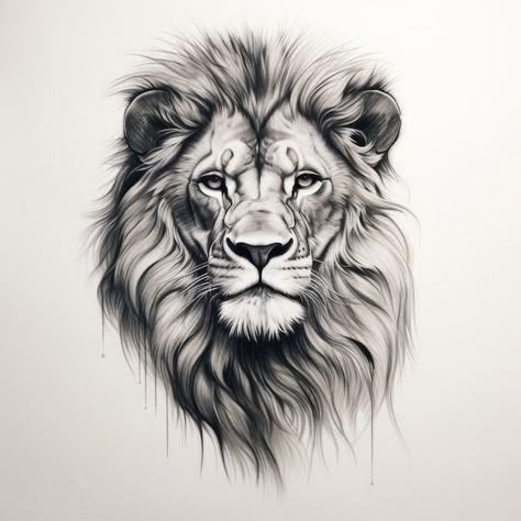 Download this Premium Photo about Arafed drawing of a lion with a white background generative ai, and discover more than 60 Million Professional Stock Photos on Freepik Stomach Side Tattoos, Rebecca Tattoo, Drawing Of A Lion, Animal Print Tattoo, Leon Tattoo, Big Sam, Drawing Shading, Cobra Tattoo, Latest Tattoo Design