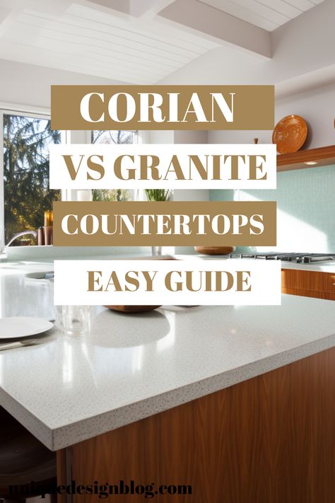 I am so glad I found this. I have been researchig about countertops for our kitchen. I recommend readign thsi guide. Corian Countertops Colors, Kitchen Remodel Must Haves, Kitchen Remodel Galley, Solid Surface Countertops Kitchen, Corian Kitchen Countertops, Kitchen Craftsman, Kitchen Design Minimalist, Kitchen Renovation On A Budget, Small Galley Kitchen Remodel