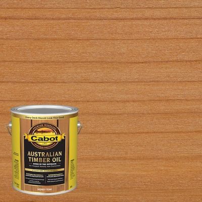 Cabot Australian Timber Oil Pre-Tinted Honey Teak Transparent Exterior Wood Stain and Sealer (-Gallon Size Container) in the Exterior Stains department at Lowes.com Cabot Australian Timber Oil, Exterior Wood Stain, Exterior Stain, Deck Construction, Teak Oil, Tung Oil, Oil Treatments, Container Size, Color Depth