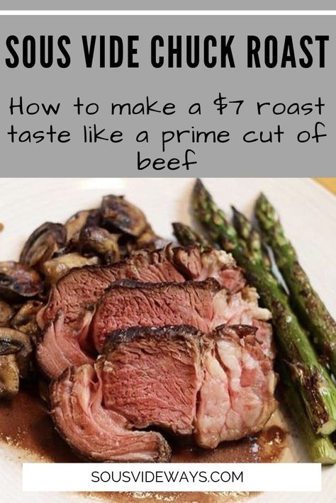 Sous Vide Beef, Pot Roast Sous Vide, Suvie Recipes, Suvee Recipes, Sous Vide Dinner Recipes, Sous Vide Roast, Sous Vide Pot Roast Recipe, Beef Roast Sous Vide, Sous Vide Beef Shank