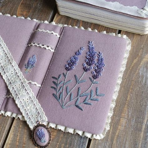 @embroidery.video shared a photo on Instagram: “💜 Lavender Book @kakoleo_embroidery #embroidery #embroideryart #embroiderydesign #flower #flowers #fantasy #handmade #handembroidery…” • Jun 1, 2022 at 10:21am UTC Embroidery Video, Lavender Crafts, Fabric Book Covers, Book Cover Diy, Diy Embroidery Patterns, Embroidery Book, Fabric Journals, Embroidery Videos, Diy Paper Crafts Decoration