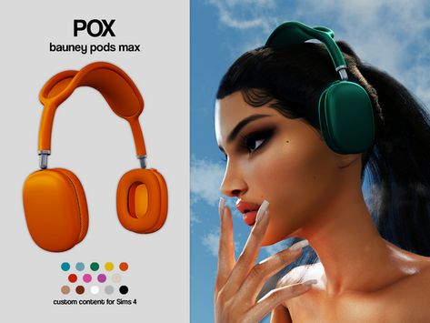 Bauney Pods Max (Gift) | POX on Patreon Cc Headphones Sims 4, Sims 4 Cc Diamond Ring, Ding And Ditch Smart Doorbell Sims 4, Sims 4 Functional Headphones, Sims 4 Cc Cas Accessories, Sims 4 Cc Shoes Ultimate Collection, Mcc The Sims 4, Sims 4 Smart Watch Cc, Mods For Sims 4 Hair