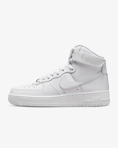 Air Force High Tops, White Nike High Tops, Nike Air Force High, Air Force 1 High Tops, Air Force One Shoes, White Nike Shoes, Nike Air Force 1 High, White Leather Shoes, Air Force 1 High