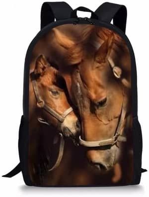 Horse Backpack, Horse Shop, Cute Dog Pictures, Brown Horse, Boys Backpacks, Cute Horses, Travel School, School Backpack, Kids Backpacks