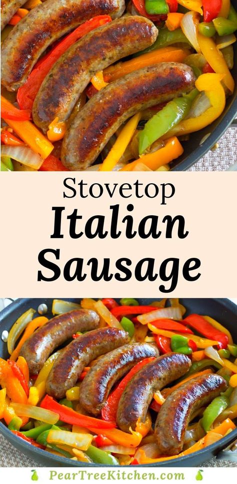 Italian Sausages With Peppers And Onions, Italian Sausage With Peppers And Onions Easy Recipes, Hot Sausage Peppers And Onions, Fried Italian Sausage, Italian Sausage In Oven, Recipes Using Italian Sausage, Italian Sausage Peppers And Onions, Hot Sausage Recipes, Sweet Italian Sausage Recipes