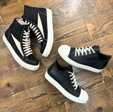 RICK OWENS DRKSHDW VINTAGE HIGH BLACK MILK RICK OWENS DRKSHDW LIDO LOW SNEAKS BLACK MILK SS24 @sneaker_store.co @Sneaker_store.co SNEAKER STORE CO WHAT+57 (302) 223-8152 - +57 (301) 220-1556 Rick Owens Drkshdw, Sneaker Stores, Black Milk, Rick Owens, Me Too Shoes, Milk, Sneakers, On Instagram, Quick Saves