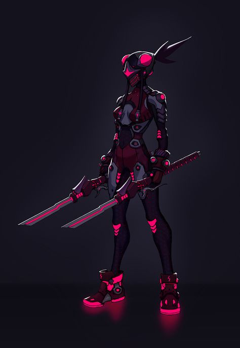 Neon Character, Arte Pin Up, Akali League Of Legends, Accel World, Dark Witch, Arte Cyberpunk, Cyberpunk Character, Hero Costumes, Robots Concept