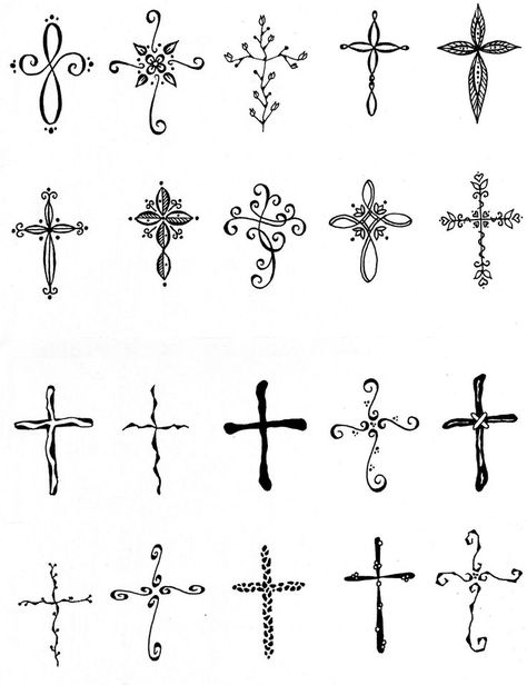 Feminine Cross Tattoos | Feminine, Cross tattoo ideas Pretty Cross Tattoo, Feminine Cross Tattoo, Cross Tattoo On Wrist, Tato Salib, Small Cross Tattoos, Small Cross Tattoo, Tato Jari, Cross Tattoos For Women, Muster Tattoos