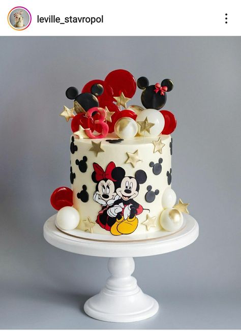 Mickey Minnie Theme Birthday Party, Cake Mickey Mouse, Minnie Mouse Birthday Theme, Mickey Theme, Cute Birthday Pictures, Baby Shower Crafts, Kids Cakes, Mouse Party, Mickey Y Minnie