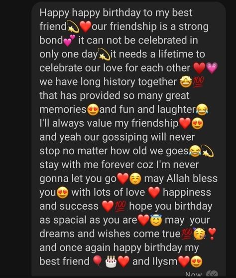 Friend Quotes Birthday, Bff Happy Birthday, Quotes Bff, Birthday Quotes Bff, Birthday Best Friend, Happy Birthday Bestie, Happy Birthday Best Friend Quotes, Birthday Quotes For Me, Happy Birthday Best Friend