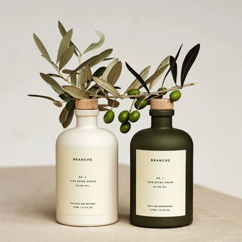 Apothecary Packaging Design, Perfume Samples Packaging, Olive Oil Branding, Olive Oil Bottle Design, Coconut Milk Bath Soak, Candle Packaging Design, Olive Oil Brands, Olive Oil Packaging, Coconut Milk Bath