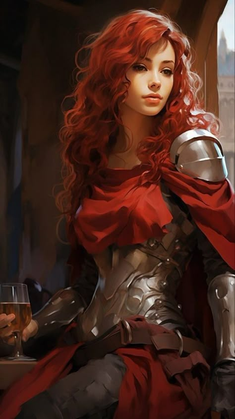 Valèn Arabelle Leclair - Approved Characters - Myth-Weavers Redhead Knight Female, Redhead Elf Female, Red Haired Warrior Woman, Red Haired Elf Female, Redhead Oc Art, Redhead Woman Art, Red Hair Fantasy Art, Red Hair Elf Female, Female Paladin Dnd