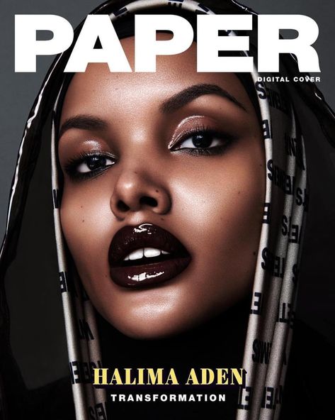 STUNNING! Halima Aden Is The Star On Paper Magazines New Digital Cover Paper Magazine Cover, Halima Aden, Ankara Styles For Women, Paper Magazine, Top Pic, Magazine Images, Wedding Tips, African Print, Contemporary Artists