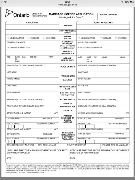 Ontario marriage application Marriage Application, Divorce Court, Never Married, Marriage License, Neon Wallpaper, Application Form, Always Love You, First Names, Get One