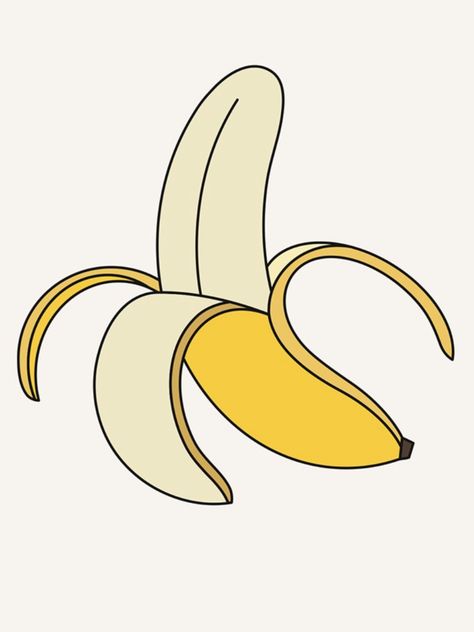 Coloring Pages Aesthetic, Banana Wallpaper, Pages Aesthetic, Fruit Coloring, Wedding Coloring Pages, Aesthetic Fruit, Cartoon Banana, Banana Sticker, Banana Pattern