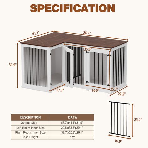 Building Dog Crate Furniture, Corner Dog Crate, Old Farmhouse Remodel, Extra Large Dog Crate, Kids Table Set, Diy Dog Crate, Diy Dog Kennel, Goat Barn, Stand Plant