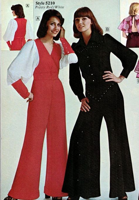 Women’s Jumpsuit of the 1970s ~ Vintage Everyday 1970s Jumpsuit, 1970s Vintage Fashion, 70s Fashion Disco, 70s Women Fashion, 1970 Fashion, 70’s Style, 60s 70s Fashion, 70s Inspired Fashion, Fashion Illustration Vintage