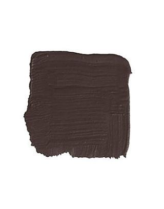 Color Inspiration: Appalachian Brown Benjamin Moore Black Brown Paint Colors, Cocoa Brown Paint Color, Brown Painted Mantle, Appalachian Brown Benjamin Moore, Blackish Brown Paint Color, Wenge Color Palette, Charcoal Brown Paint Color, Espresso Paint Color, Behr Dark Brown Paint Colors