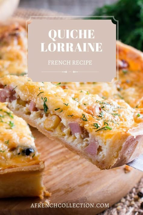 French Quiche Lorraine Recipe French Quiche Lorraine, French Quiche, Quiche Pastry, Quiche Lorraine Recipe, Traditional French Recipes, French Tart, French Recipe, Le Cordon Bleu, Pastry Recipe