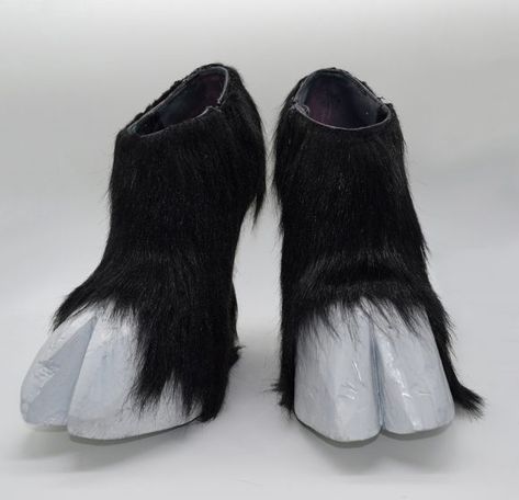 How to Make Hoof Shoes – Experimentation Log  —  Anna Kaziunas France | Digital Fabrication + User Experience Hooved Shoes, Faun Costume, Hoof Shoes, Beer Case, Painting Fur, Acrylic Spray Paint, Digital Fabrication, Shoe Crafts, Strappy Wedges