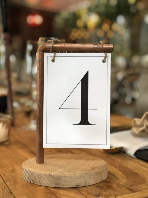 Table Numbers For Restaurant, Cafe Table Number Ideas, Table Signage Design, Table Numbers Restaurant, Restaurant Table Number Ideas, Wood Menu Holder, Wood Table Number Holder, Restaurant Table Numbers, Diy Name Tags