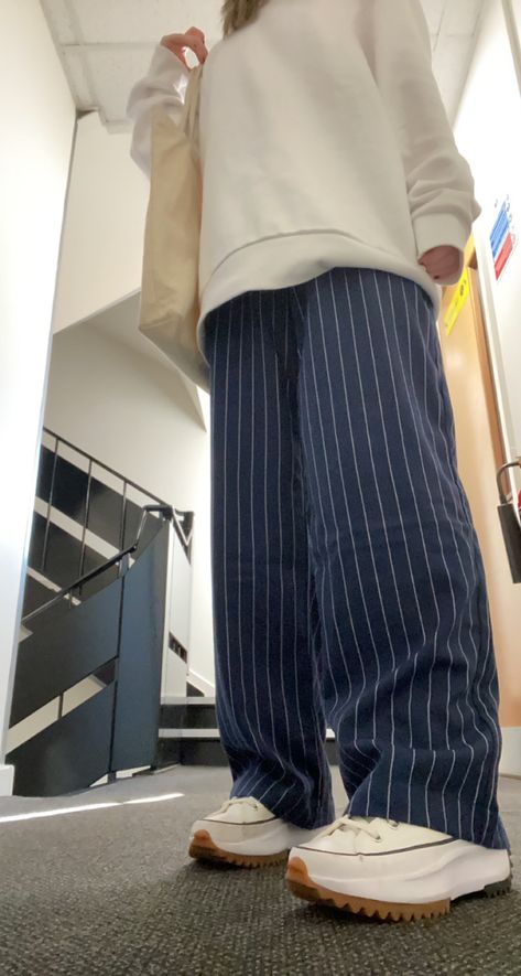 Styling Striped Pants, Navy Pinstripe Trousers Outfit, Pin Stripe Jeans Outfit, Blue Pin Stripe Pants Outfit, Pinstripe Jeans Outfit, Grey Pinstripe Trousers Outfit, Navy Pinstripe Pants Outfit, Blue Pinstripe Pants Outfit, Pin Stripe Pants Outfit