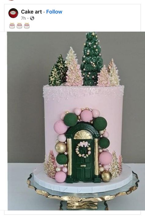 Winter Cake Ideas, Cake Winter, Christmas Catering, Sleeps Until Christmas, Christmas Themed Cake, Christmas Cake Designs, New Year's Cake, Christmas Cake Decorations, Xmas Cake