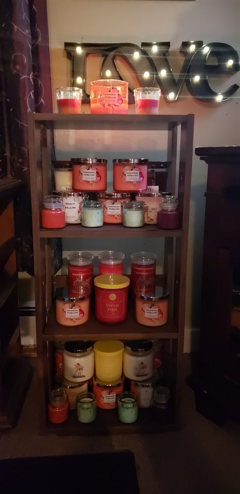 Candle Collection Storage, Candle Storage Organizing, Candle Storage Ideas Organizing, Candle Storage Display, Candles Organization, Candle Organization Storage, Candle Collection Display, Candle Storage Ideas, Earthy Room