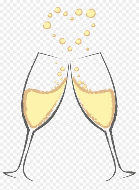 Champagne Glasses Clipart, Golden Birthday, Free Clipart, Champagne Glasses, Champagne, Clip Art, Birthday, Art