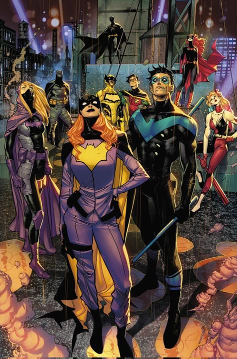 Nightwing And Batgirl, Univers Dc, Arte Dc Comics, Batman Comic Art, Dc Comics Artwork, Batman Universe, Bd Comics, Dc Comics Characters, Jack Kirby