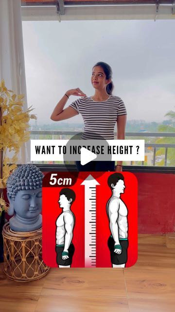 Janani Subburaj | Save 🔖 & share 📌 to those who need this 😄  ✅ DM TO JOIN OUR YOGA SESSIONS   🧬 Genetic factors account for about 80% of your final height.... | Instagram Stretches For Growing Taller, Get Taller Exercises, Taller Exercises, Spinal Column, Height Growth, Get Taller, Grow Taller, Yoga Help, Environmental Factors